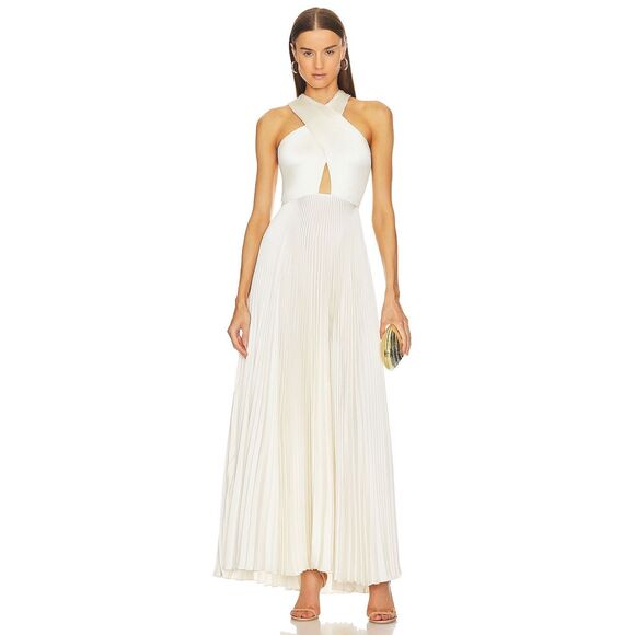 NWT A.L.C. Athena Dress in Whisper White Size 6 $795 - Picture 1 of 10